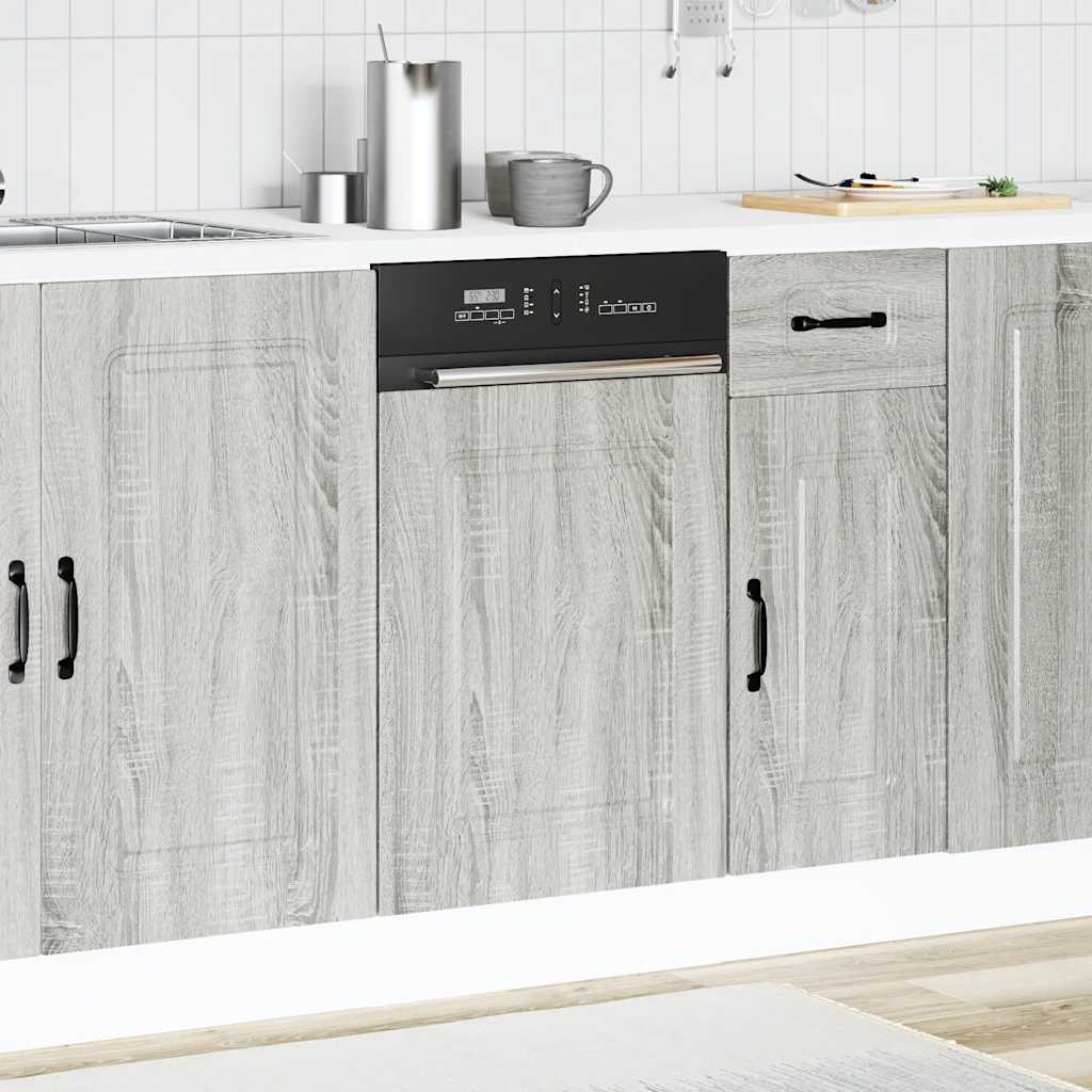 vidaXL Panel para lavavajillas Kalmar gris sonoma 45x1,5x67 cm - Image 3