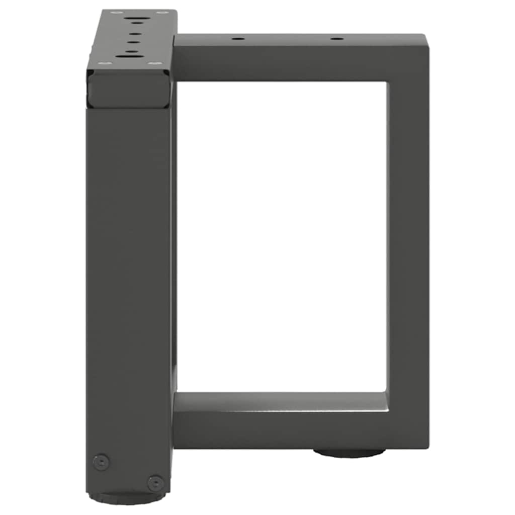 vidaXL Patas para mesa de centro en forma de T (2 unidades), antracita, 30 x 25 x (30-31) cm, acero - Image 4
