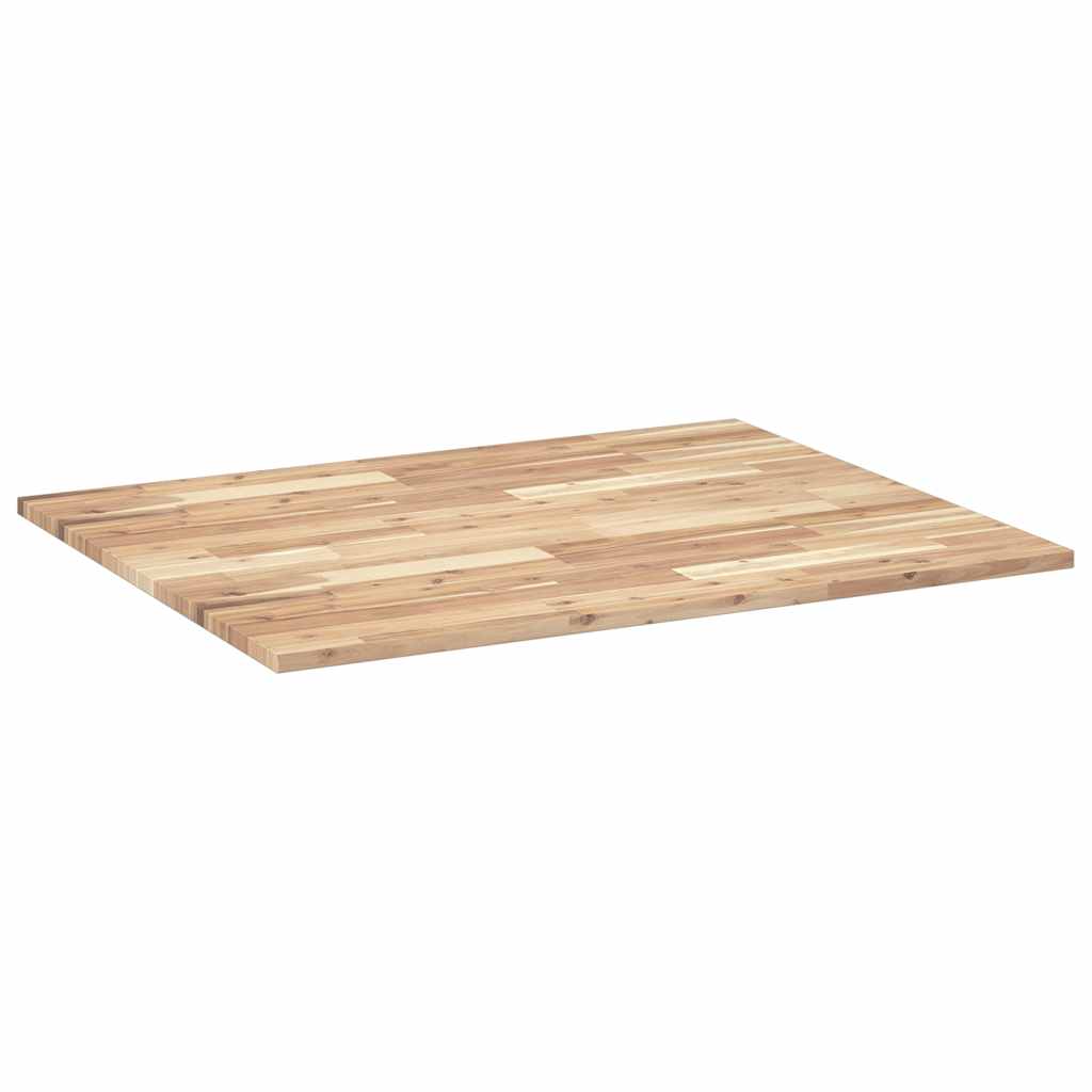 vidaXL Tablero de mesa rectangular madera maciza de acacia 100x80x2 cm - Image 6