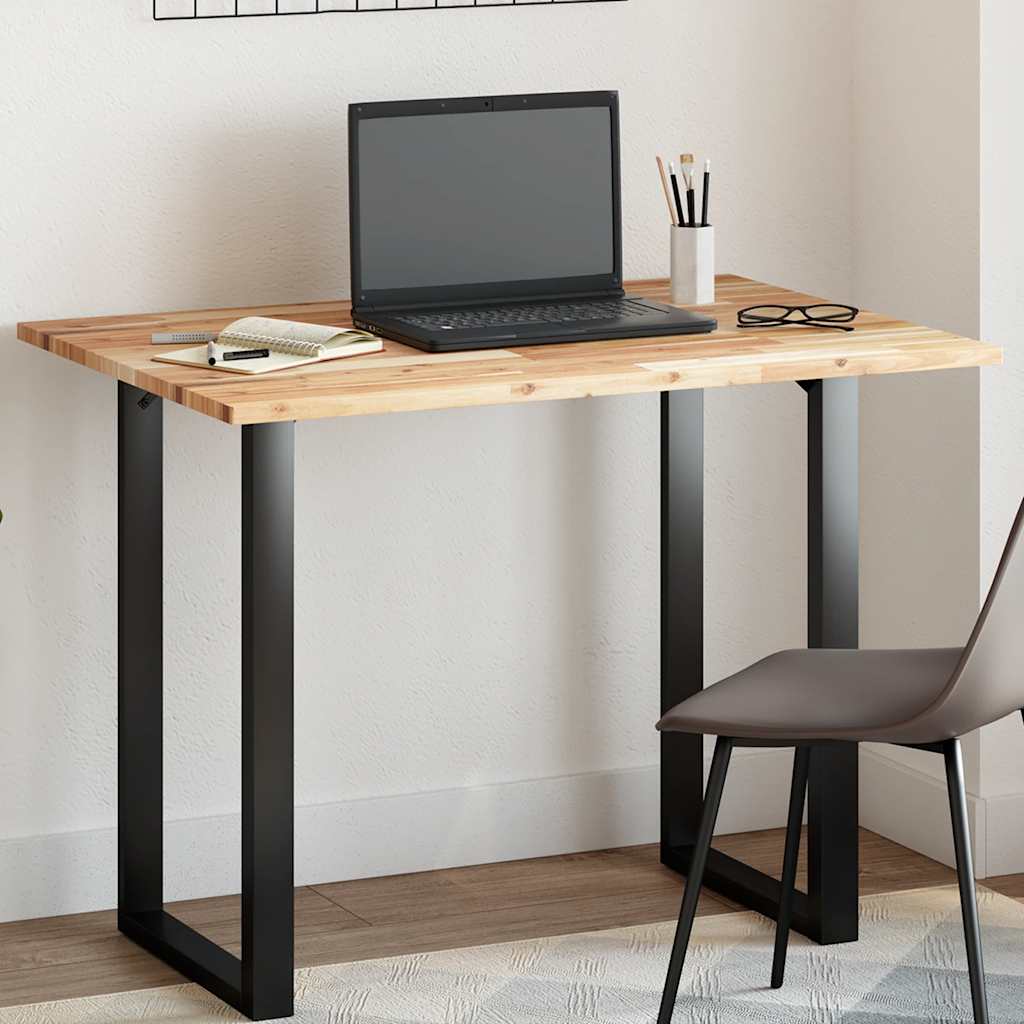 vidaXL Tablero de mesa rectangular madera maciza de acacia 100x70x2 cm