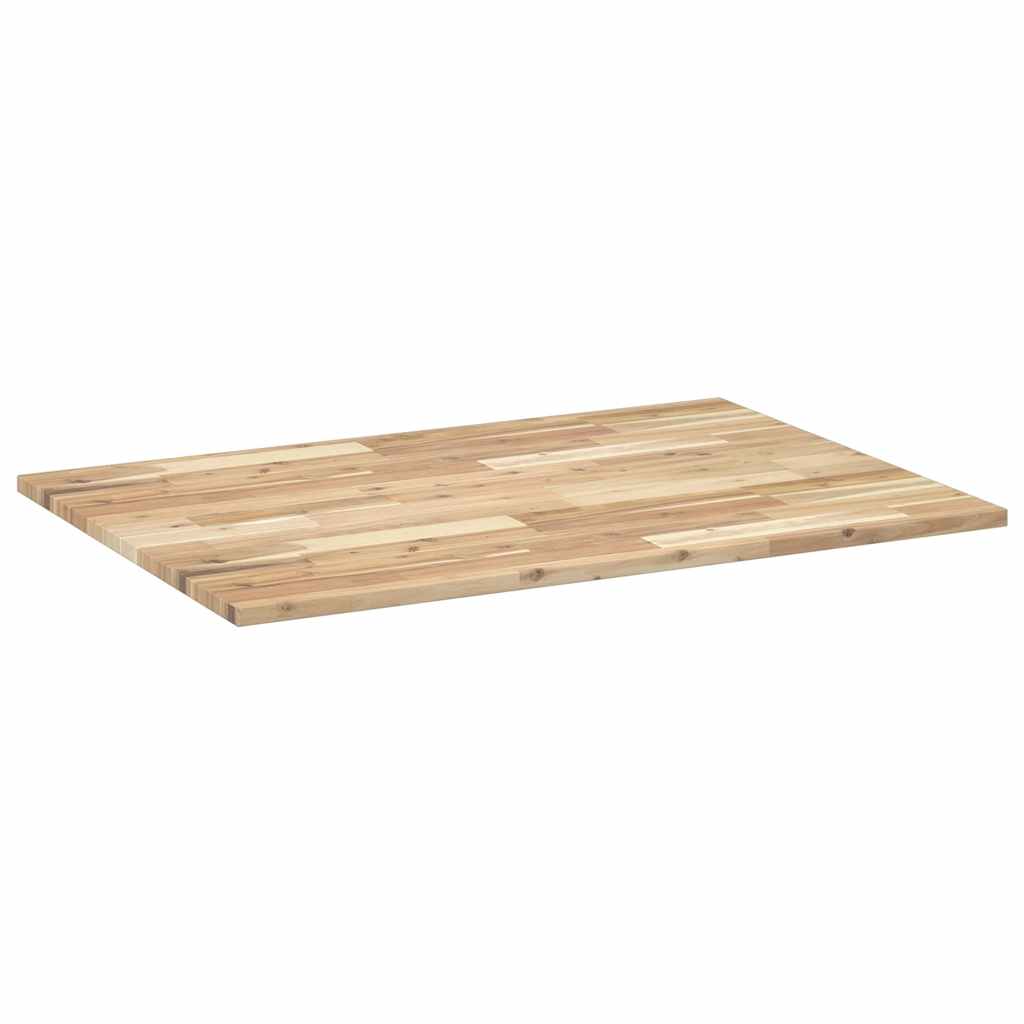vidaXL Tablero de mesa rectangular madera maciza de acacia 100x70x2 cm - Image 6