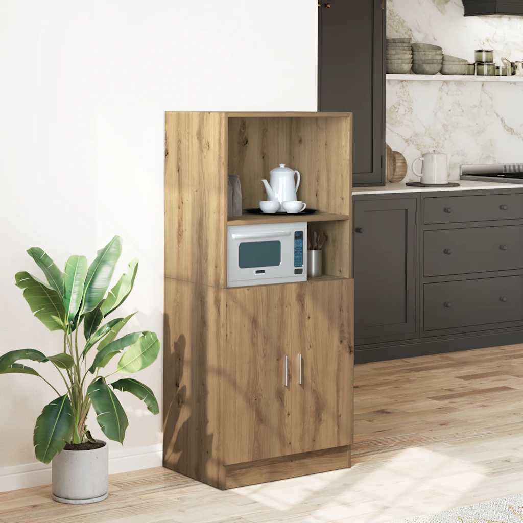 vidaXL Mueble cocina madera ingeniería roble artisan 57x41,5x131,5 cm