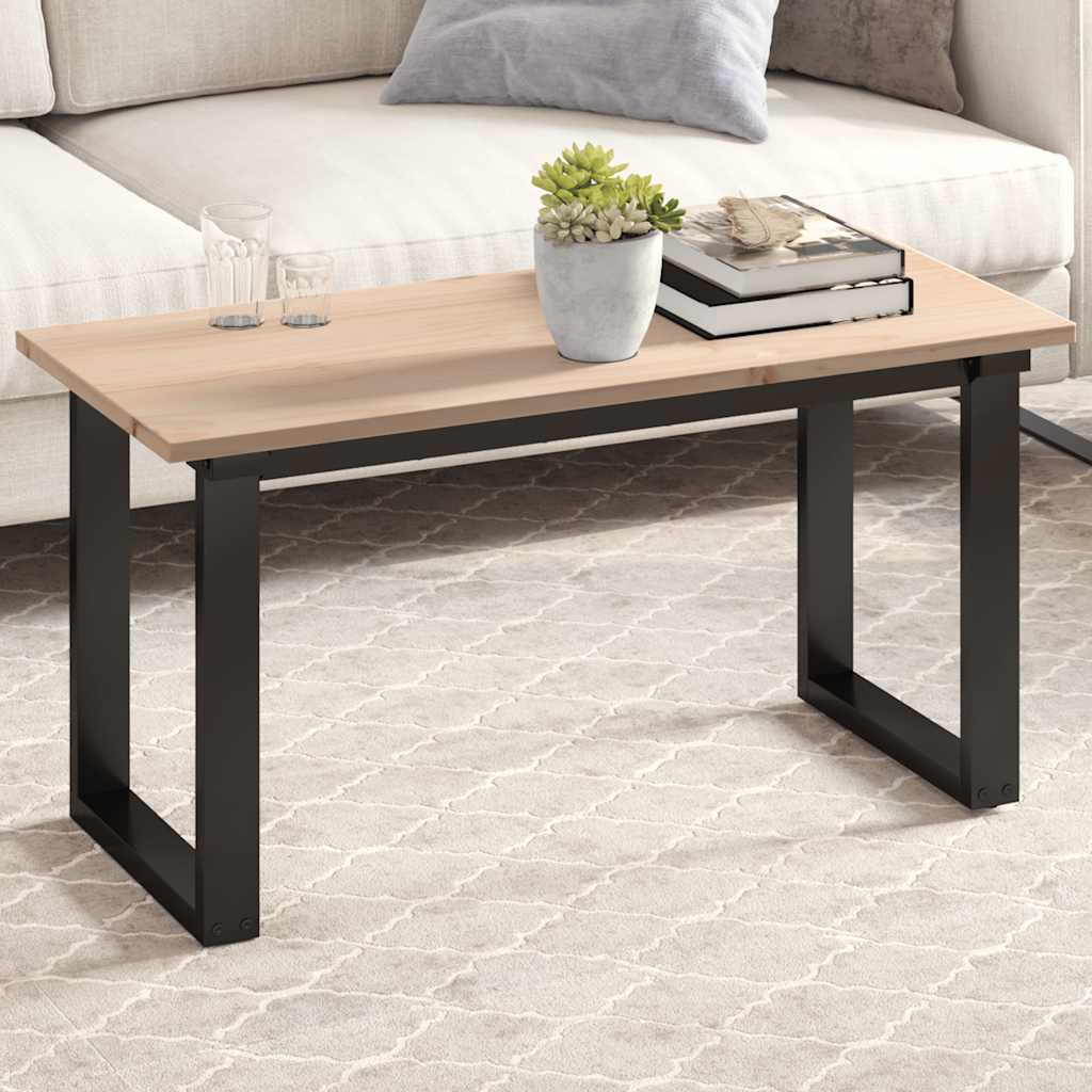 vidaXL Tablero de mesa rectangular madera maciza pino 90x40x1,7 cm