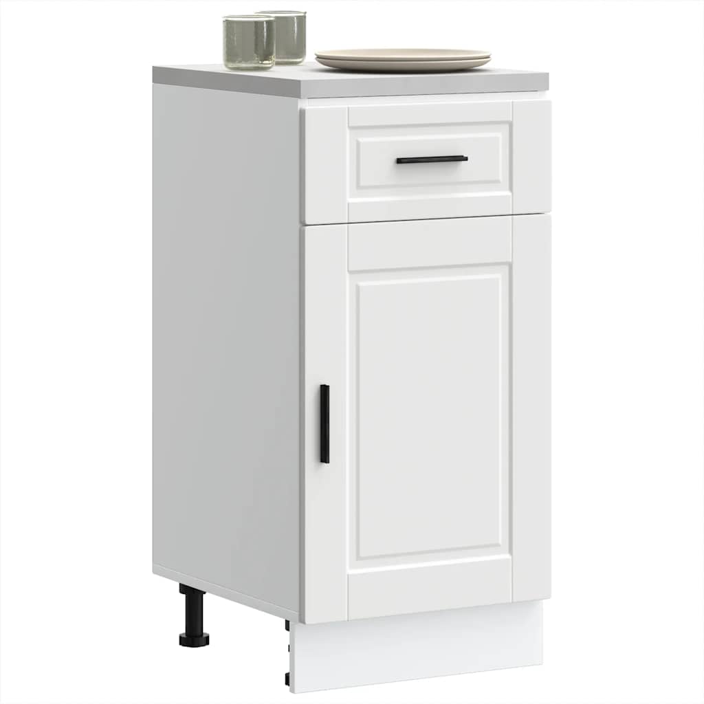 vidaXL Mueble bajo de cocina Porto madera contrachapada blanca
