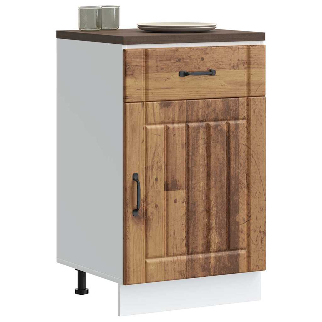 vidaXL Mueble bajo de cocina Lucca madera vieja