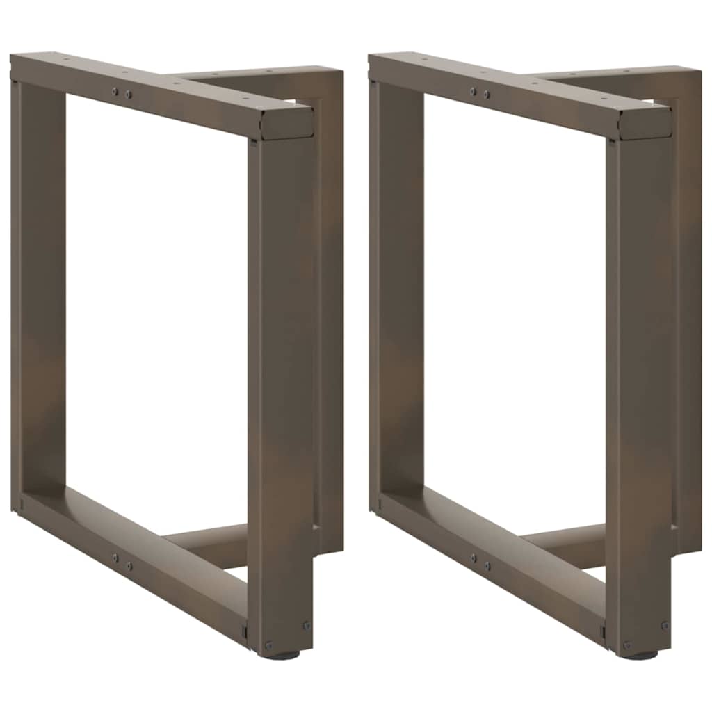 vidaXL Patas para mesa de comedor en forma de T (2 unidades), color negro, 80 x 35 x (72-73) cm, acero