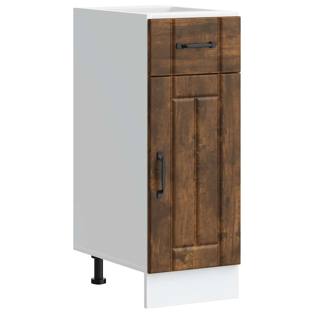 vidaXL Mueble bajo de cocina Lucca roble ahumado