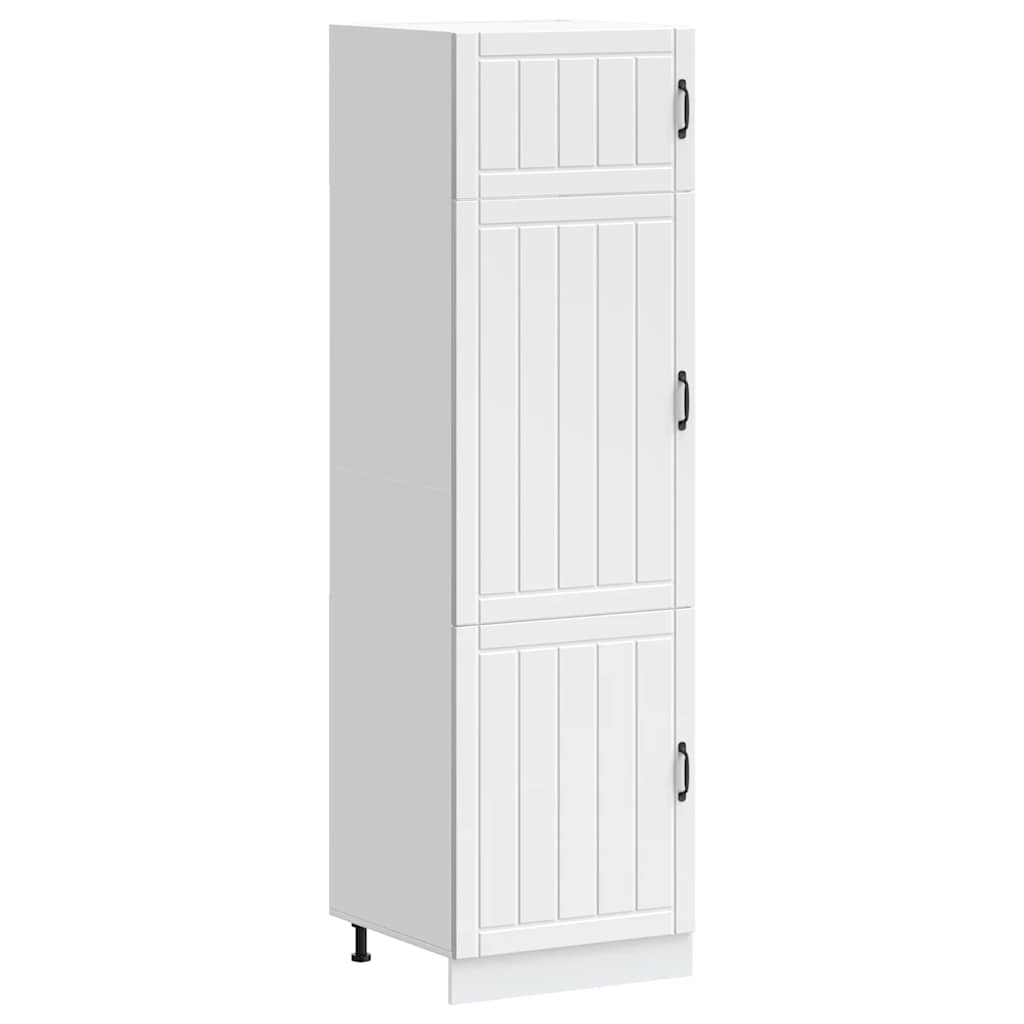 vidaXL Mueble de cocina Lucca de madera contrachapada blanca