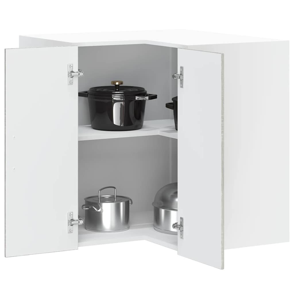vidaXL Mueble esquinero cocina Porto madera contrachapada gris sonoma