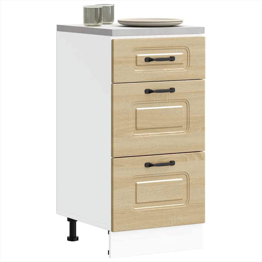 vidaXL Mueble bajo de cocina Kalmar madera ingeniería de roble sonoma