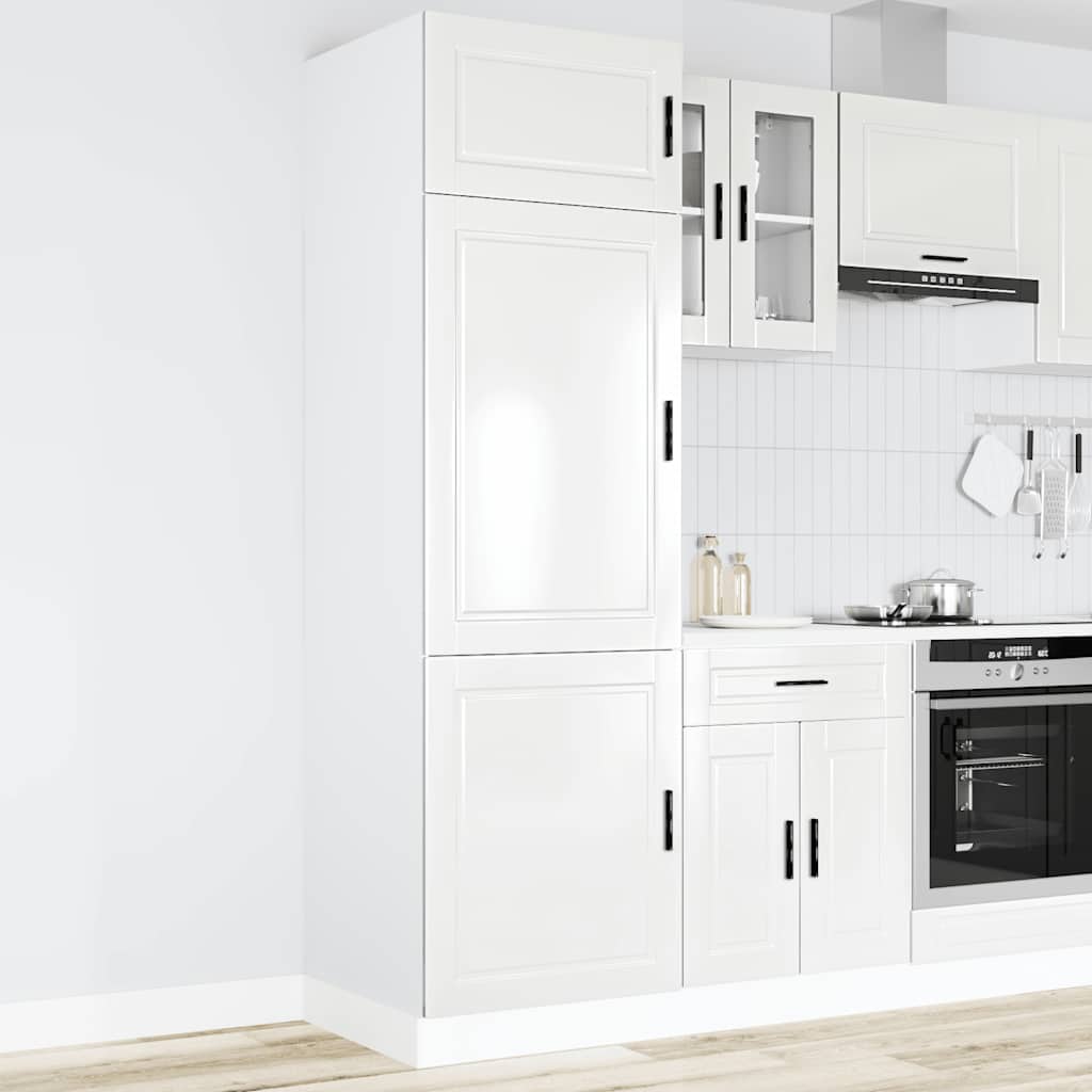 vidaXL Mueble de cocina Porto madera contrachapada blanco brillante