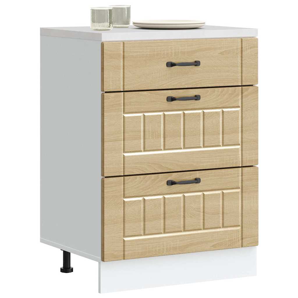 vidaXL Mueble bajo de cocina Lucca roble sonoma