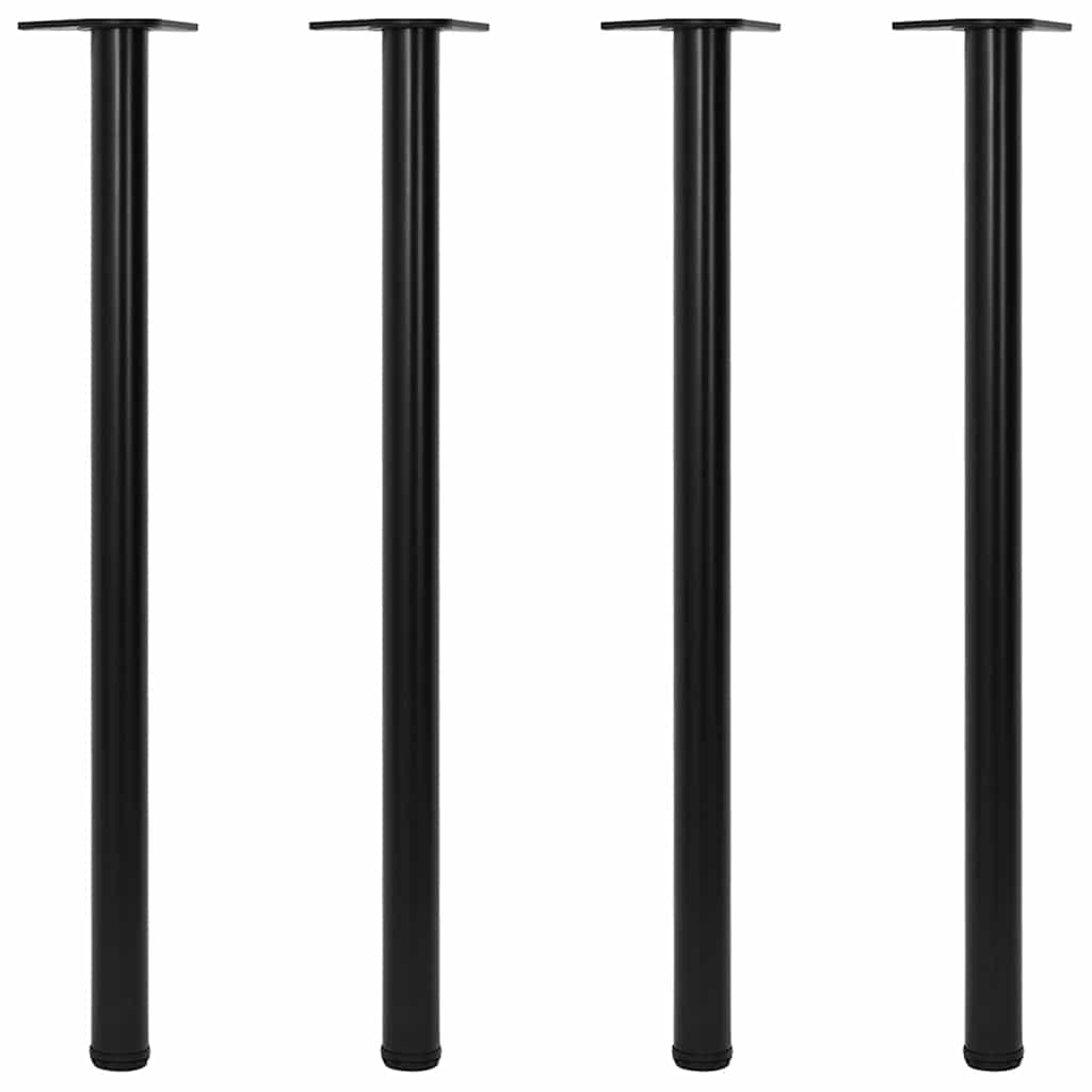 vidaXL Patas de mesa ajustables en 4 alturas negro 1100 mm