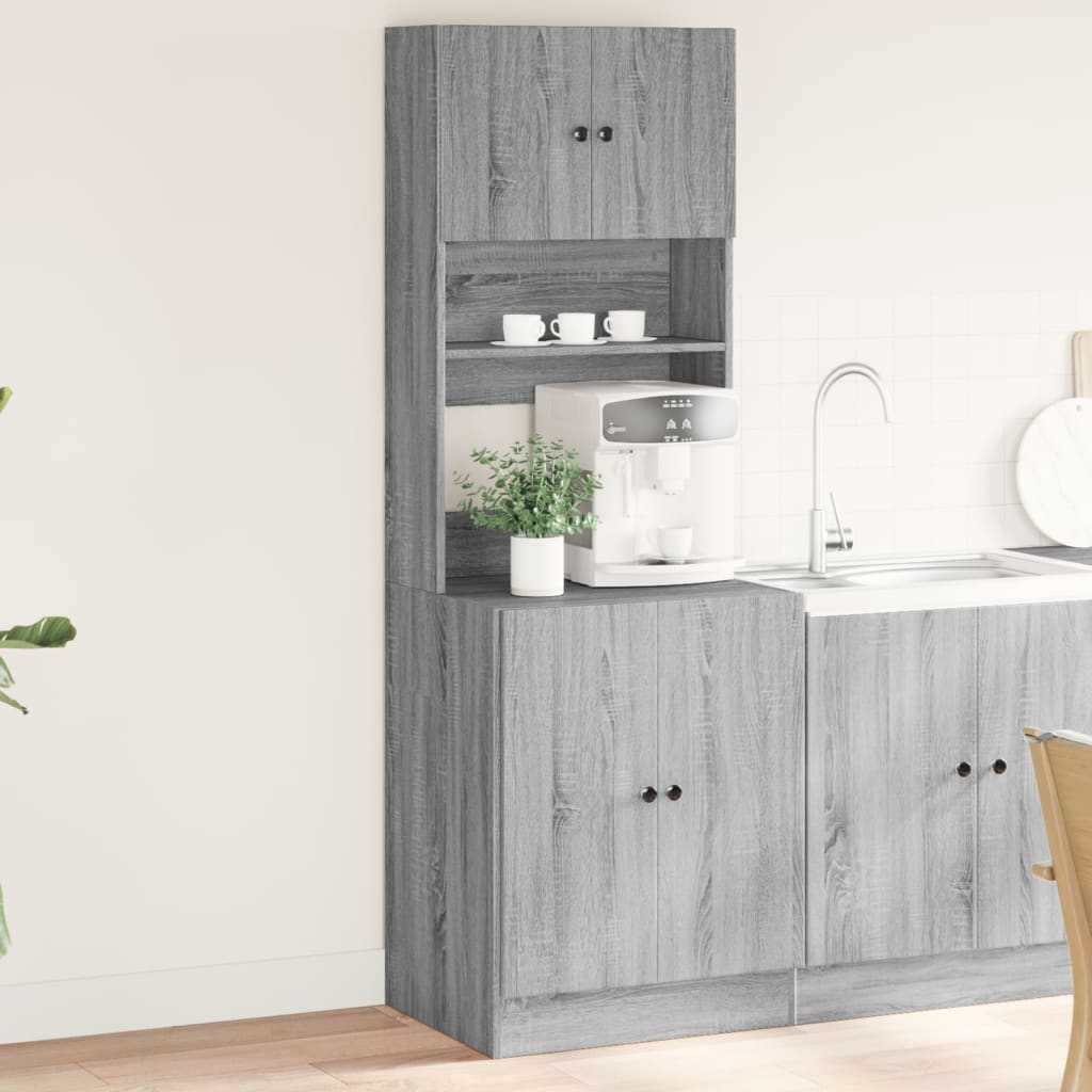 vidaXL Mueble de cocina madera de ingeniería gris Sonoma 60x50x180 cm