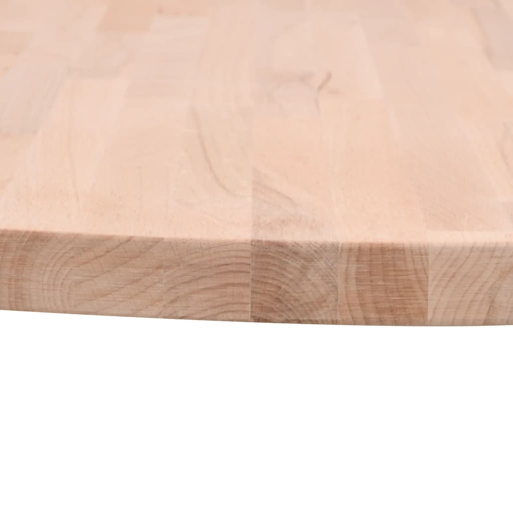 vidaXL Tablero redondo de madera maciza de haya Ø60x2,5 cm - Image 3