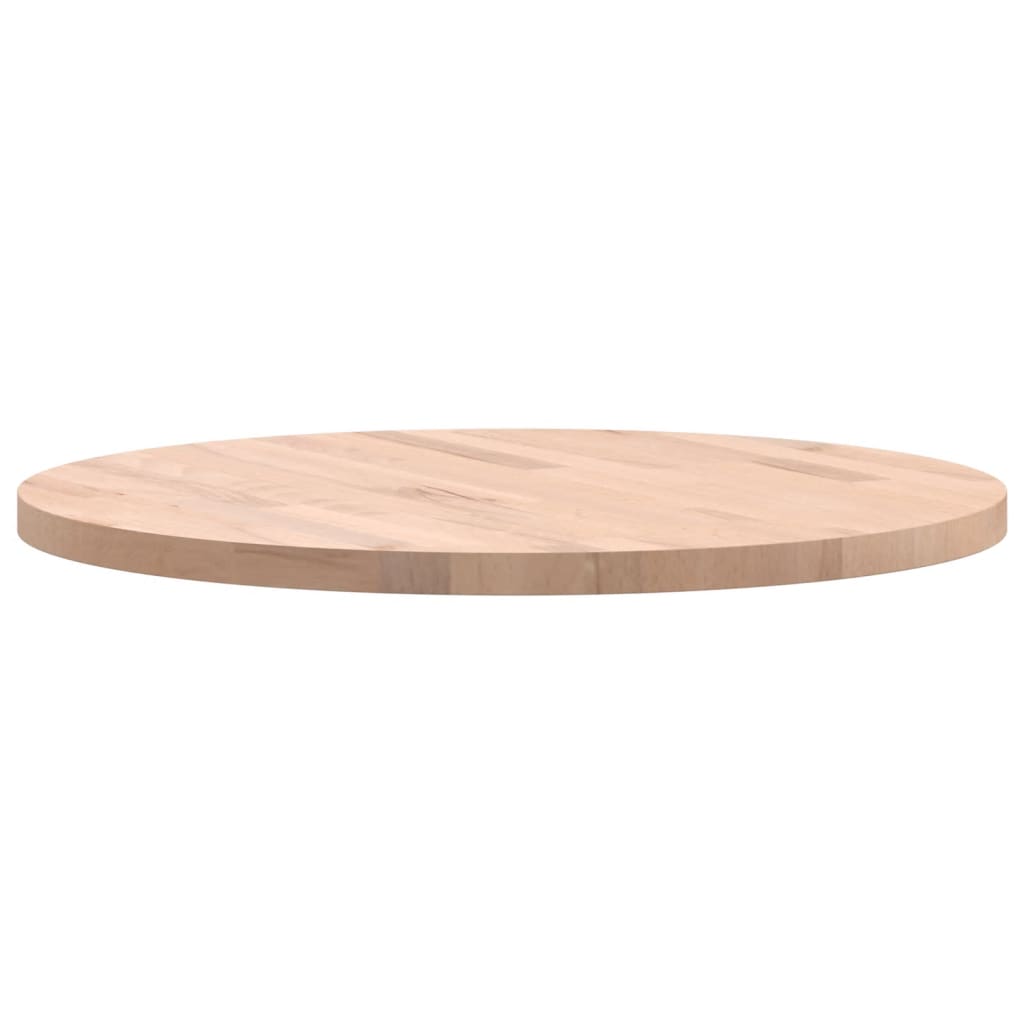 vidaXL Tablero redondo de madera maciza de haya Ø60x2,5 cm - Image 5