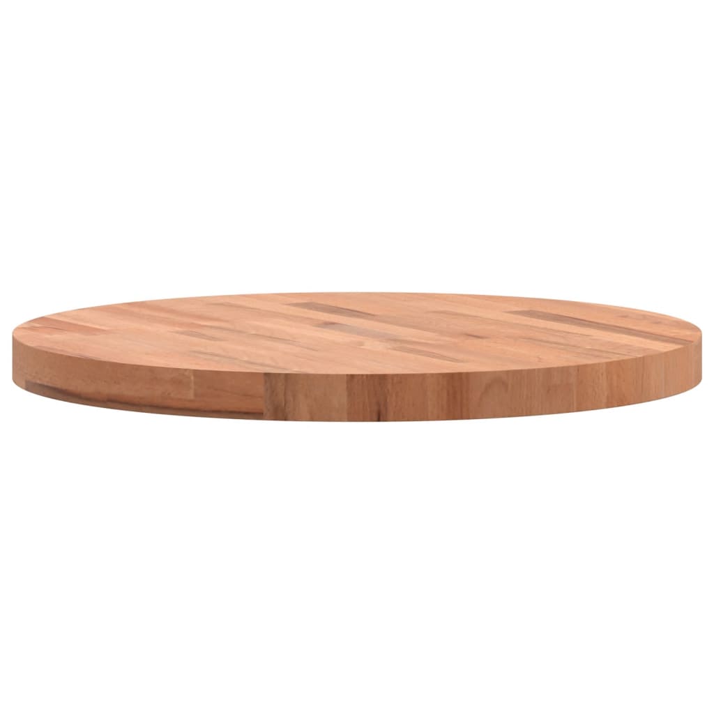 vidaXL Tablero redondo de madera maciza de haya Ø60x4 cm - Image 5