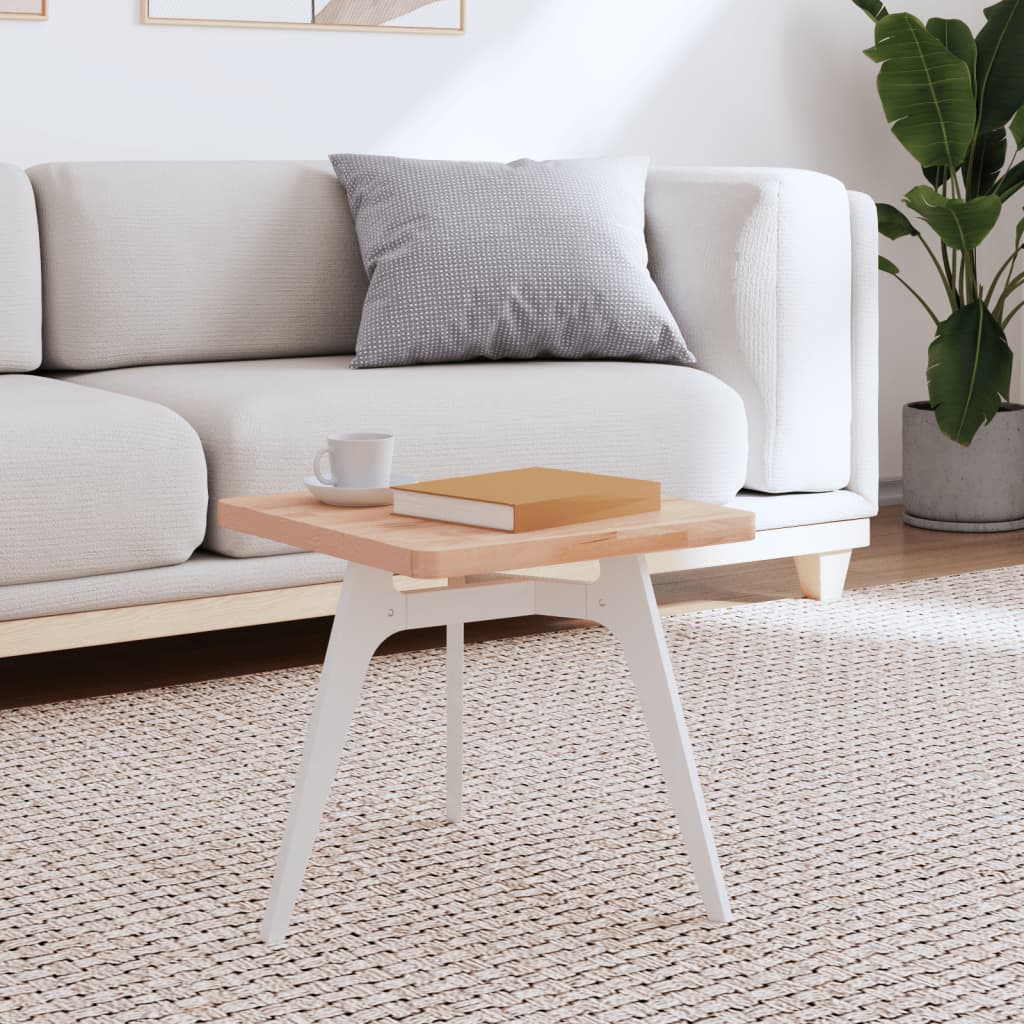 vidaXL Tablero de mesa cuadrado de madera maciza de haya 40x40x2,5 cm