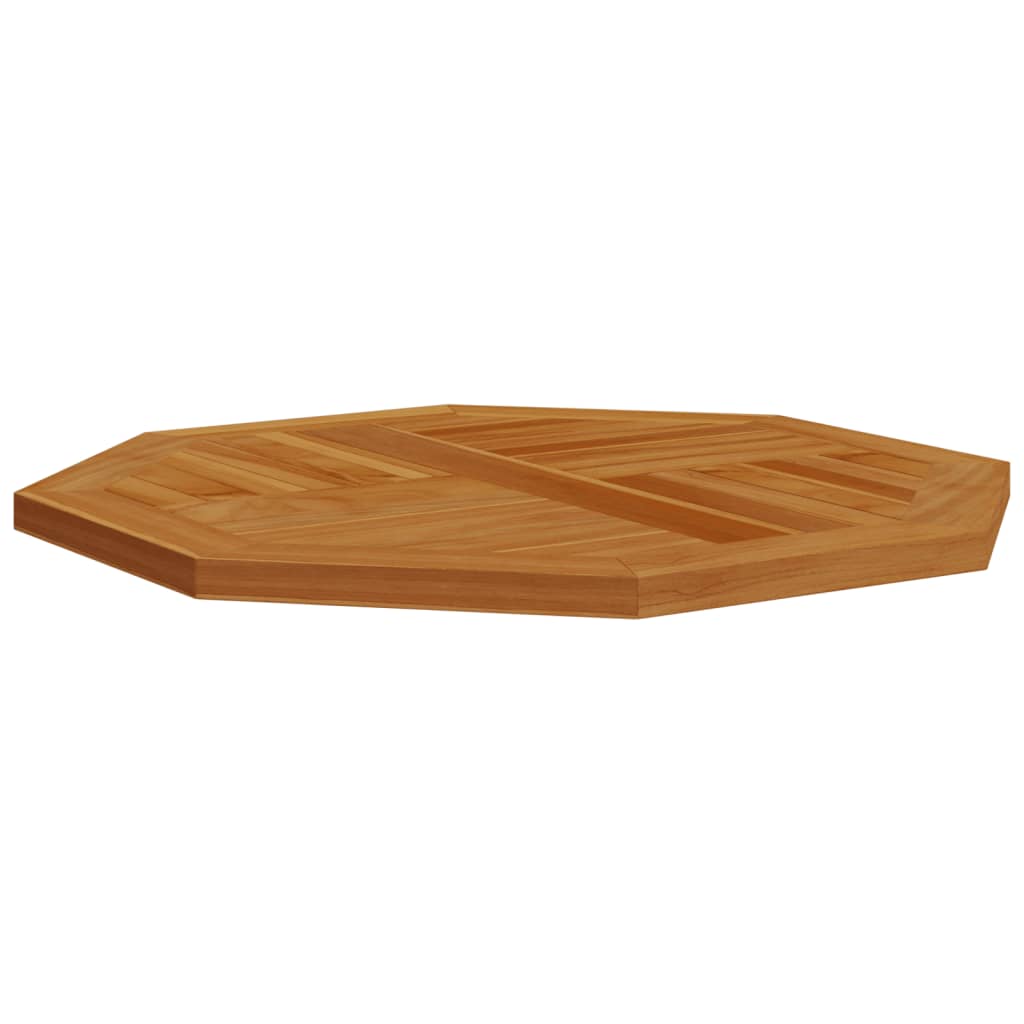 vidaXL Tablero de mesa octogonal de madera maciza de teca 60x60x2,5 cm - Image 4
