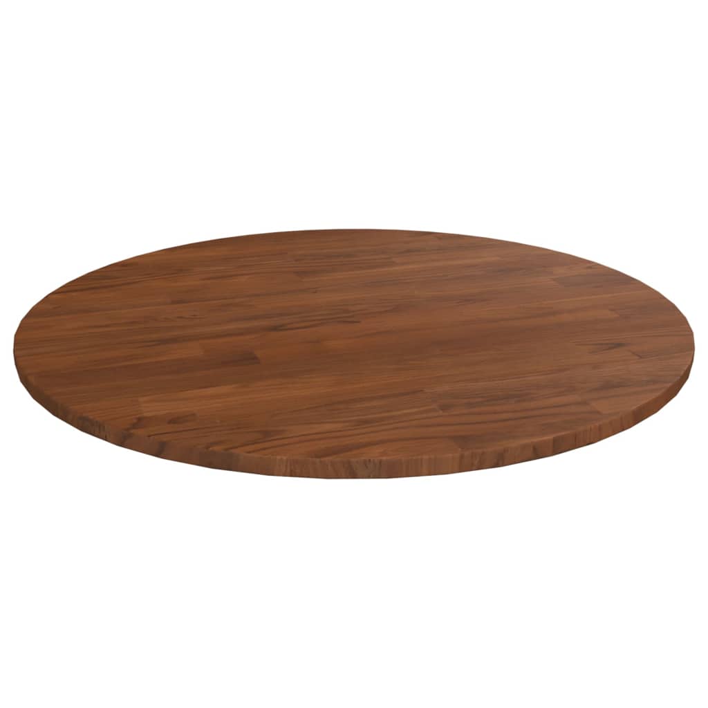vidaXL Tablero de mesa redonda madera de roble marrón oscuro Ø60x1,5cm