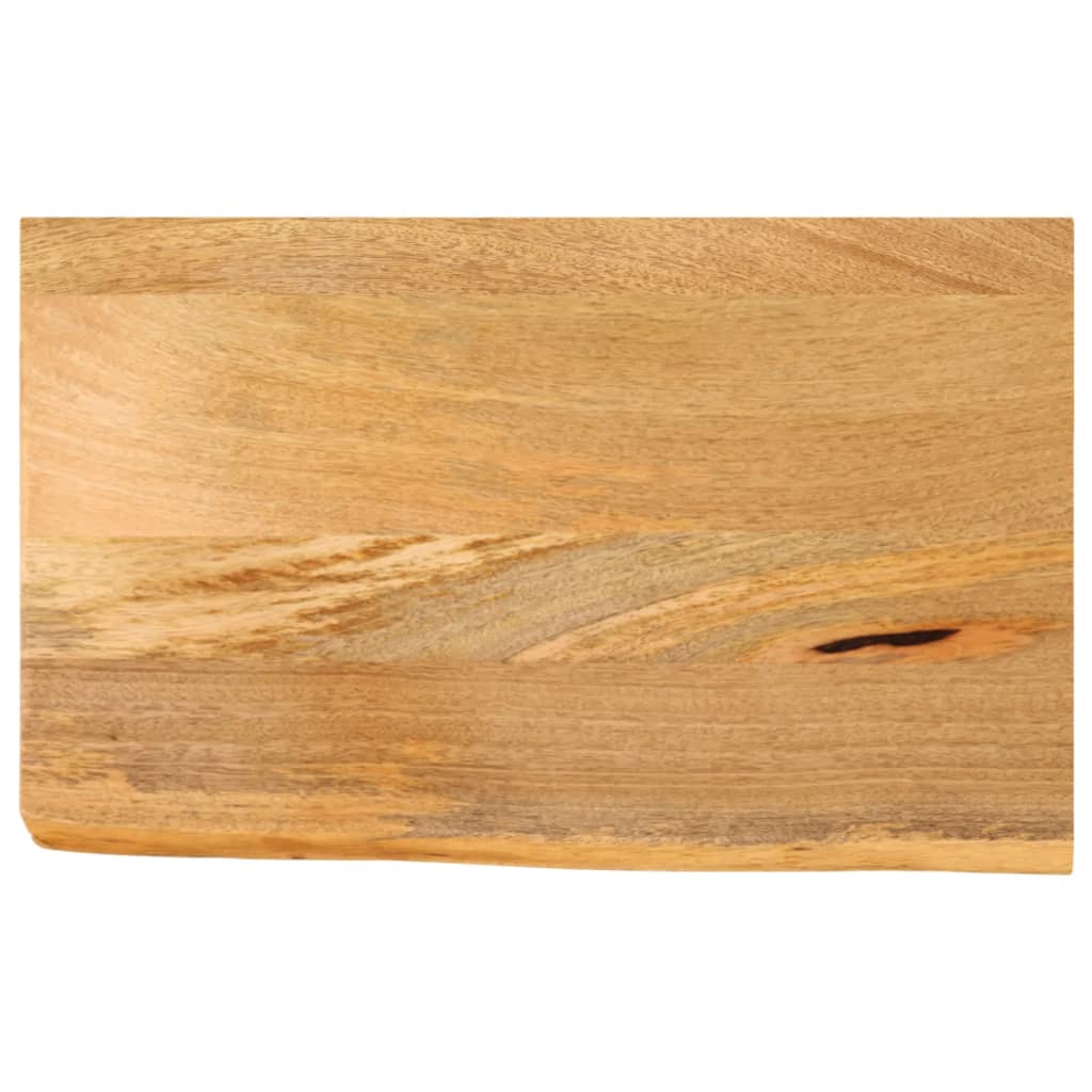 vidaXL Tablero de mesa borde natural madera maciza mango 40x20x2,5 cm