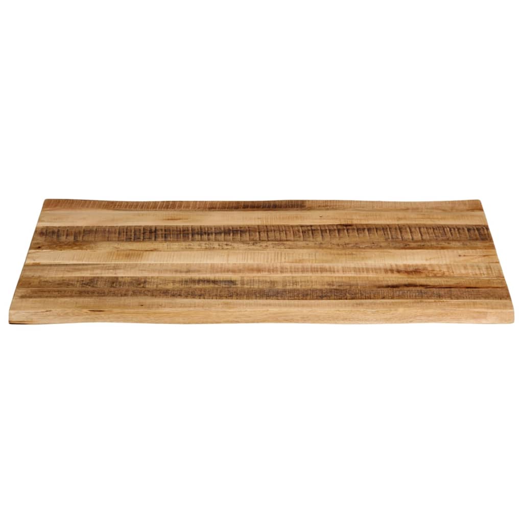 vidaXL Tablero de mesa borde natural madera maciza mango 100x80x2,5 cm - Image 3