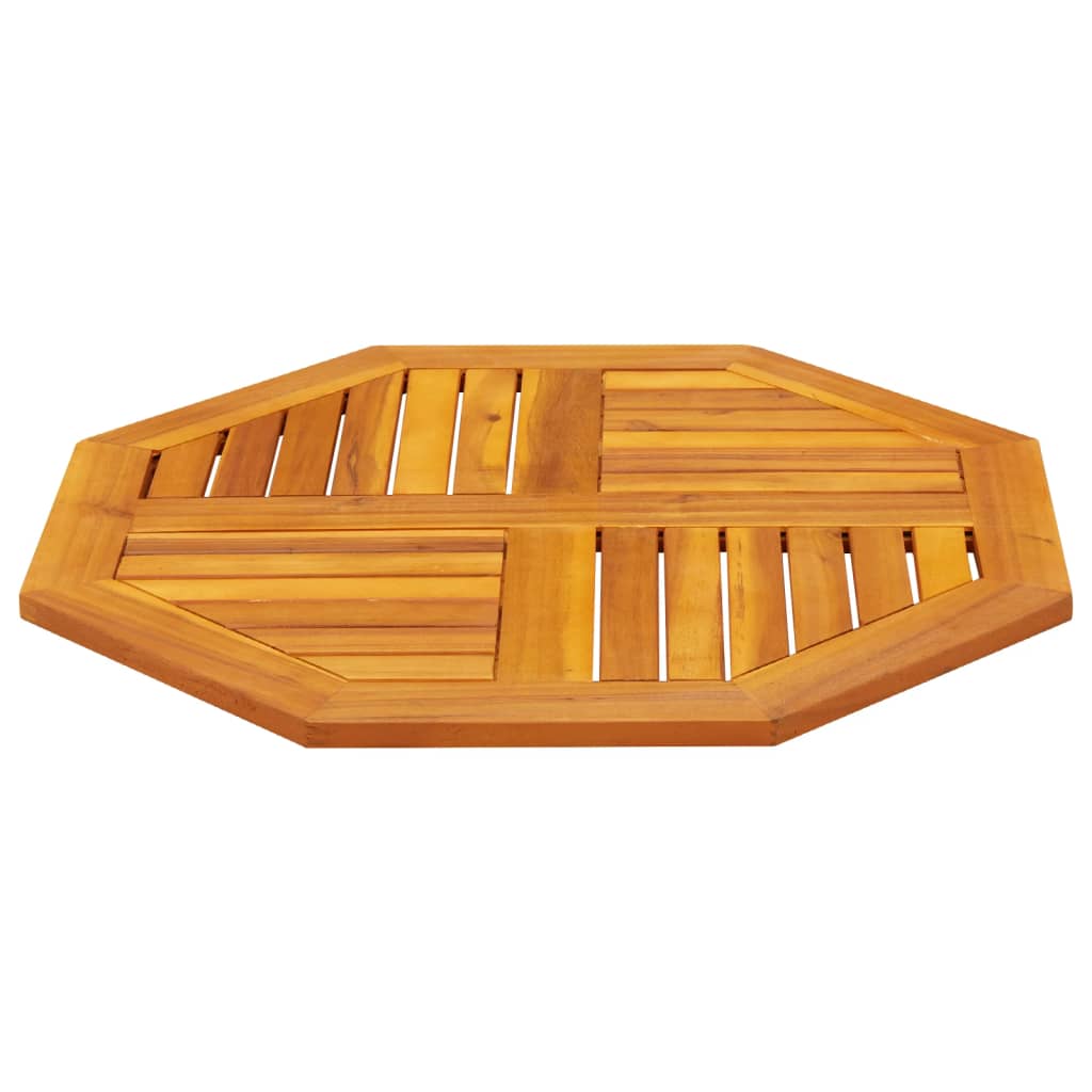 vidaXL Tablero de mesa octogonal madera maciza de acacia 70x70x2 cm - Image 5