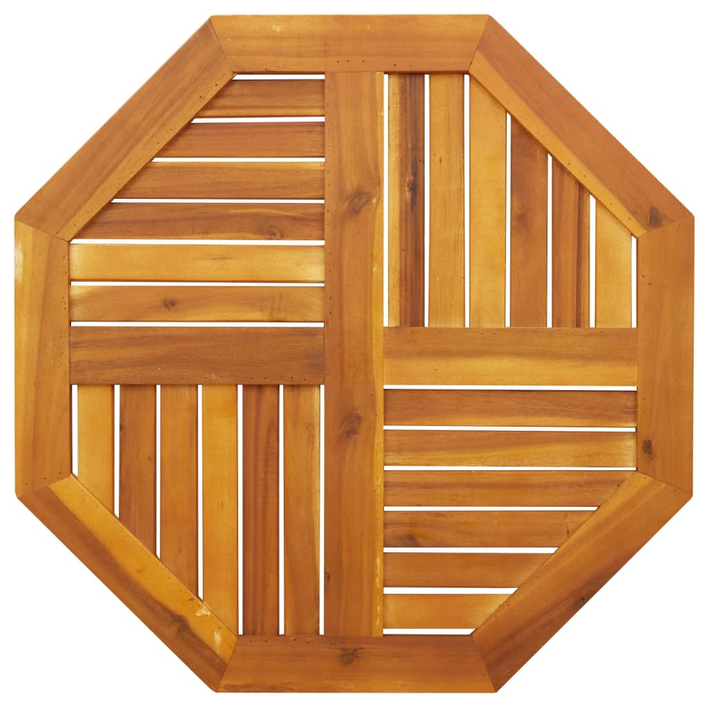 vidaXL Tablero de mesa octogonal madera maciza de acacia 70x70x2 cm - Image 6