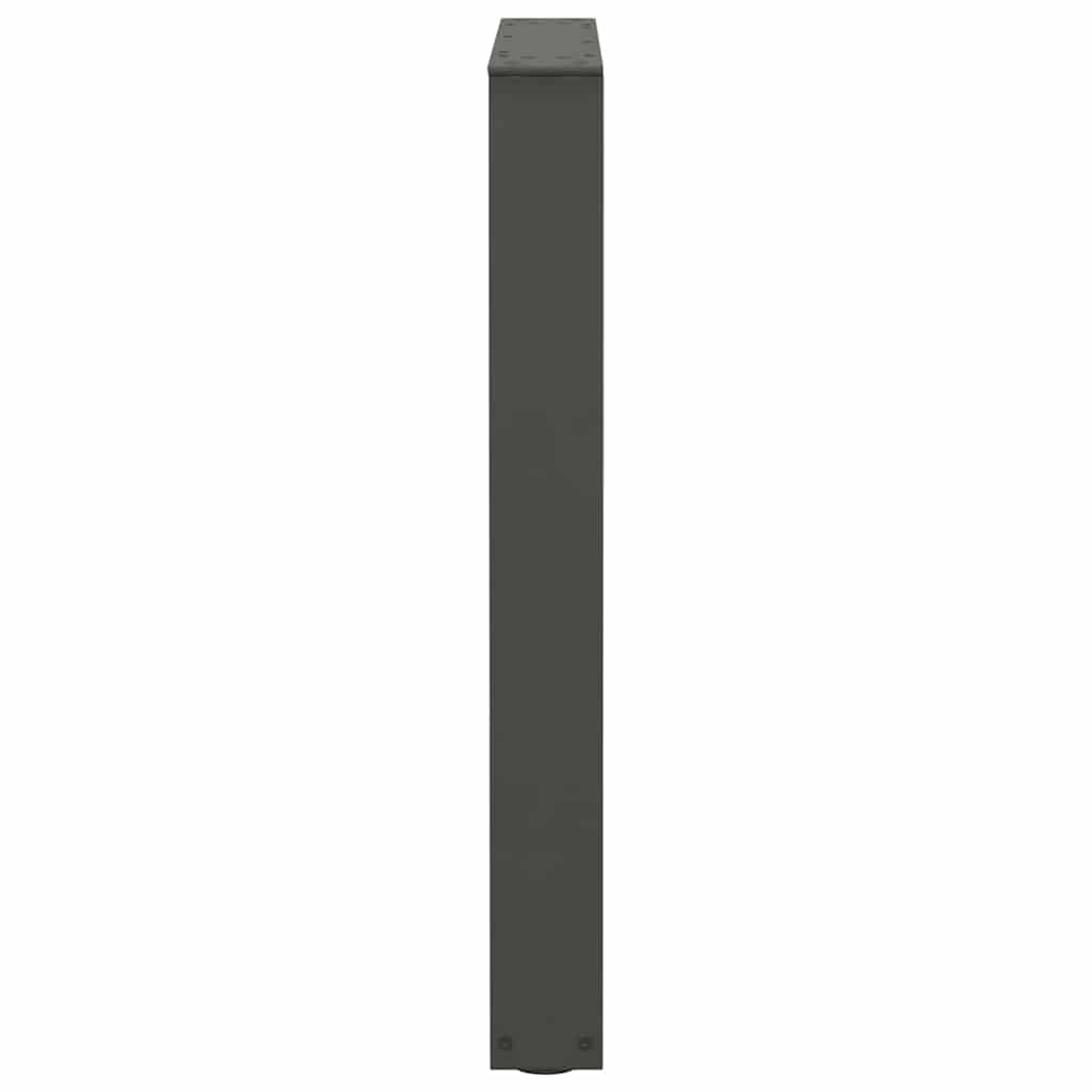vidaXL Patas para mesa de comedor en forma de V (2 unidades), antracita, 60 x (72-73,3) cm, acero - Image 6