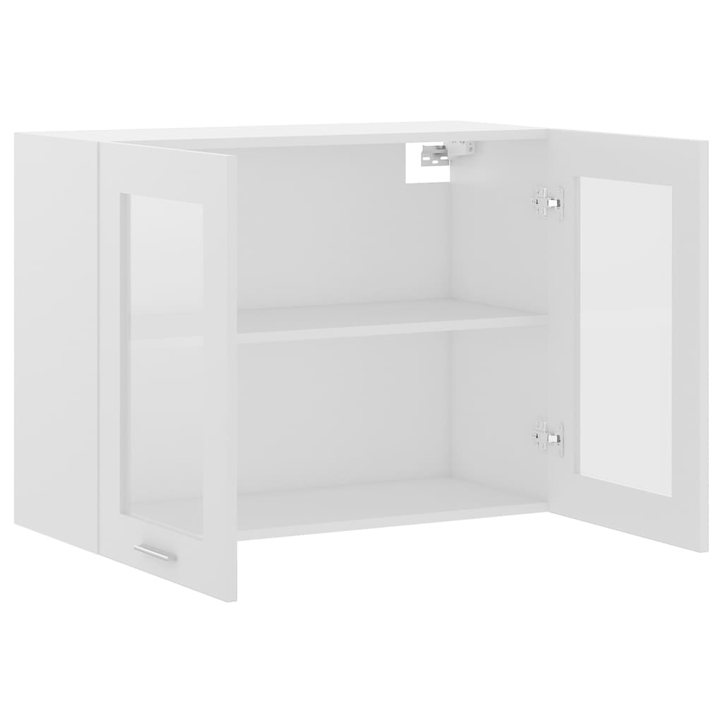 vidaXL Vitrina colgante "Lyon" de, color blanco, 80 x 31 x 60 cm, madera de ingeniería - Image 5
