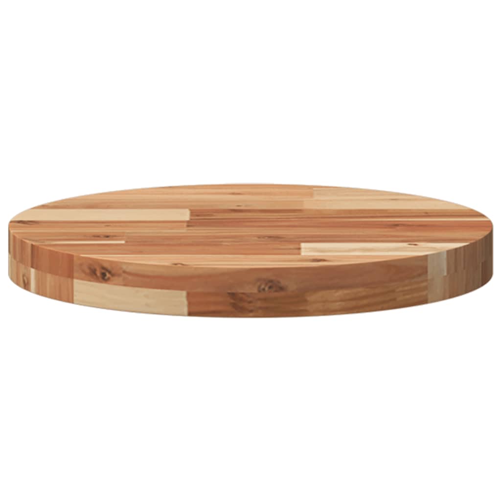vidaXL Tablero de mesa redondo madera maciza de acacia Ø40x4 cm - Image 4