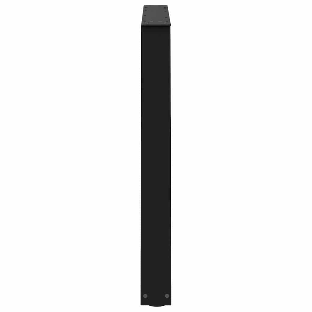 vidaXL Patas para mesa de comedor en forma de V (2 unidades), color negro, 90 x (72-73,3) cm, acero - Image 6