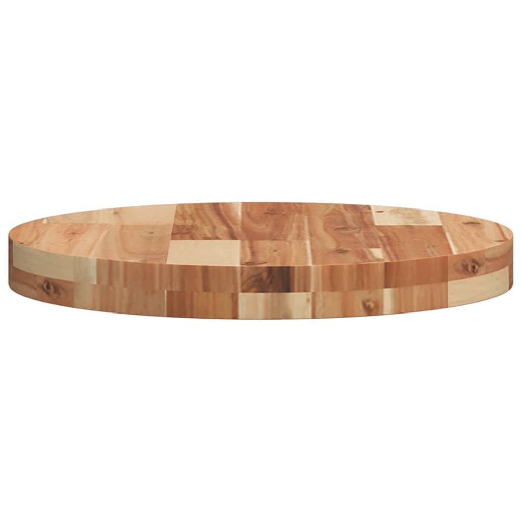 vidaXL Tablero de mesa redondo madera maciza de acacia Ø40x4 cm - Image 6