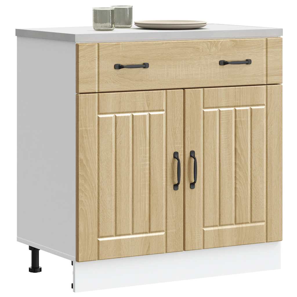 vidaXL Mueble bajo de cocina Lucca roble sonoma