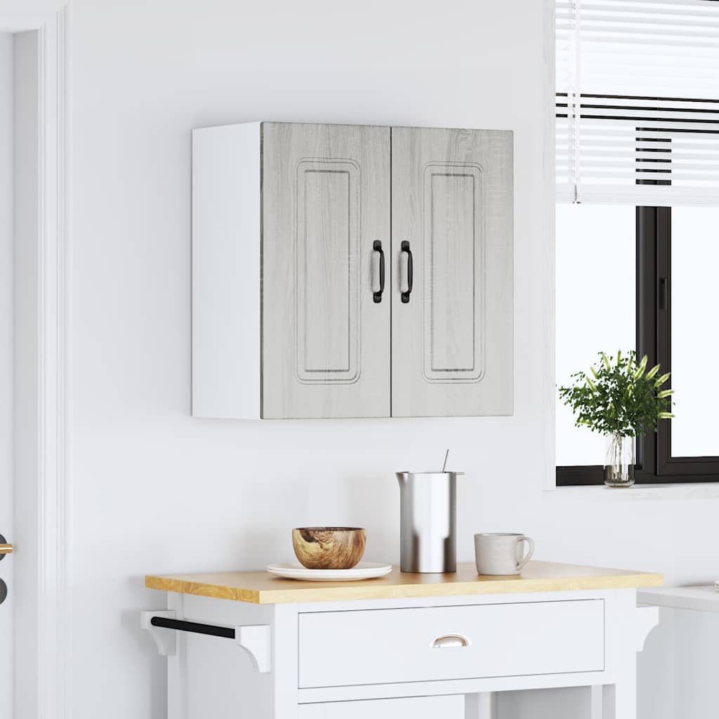 vidaXL Mueble de pared de cocina Kalmar madera ingeniería sonoma gris