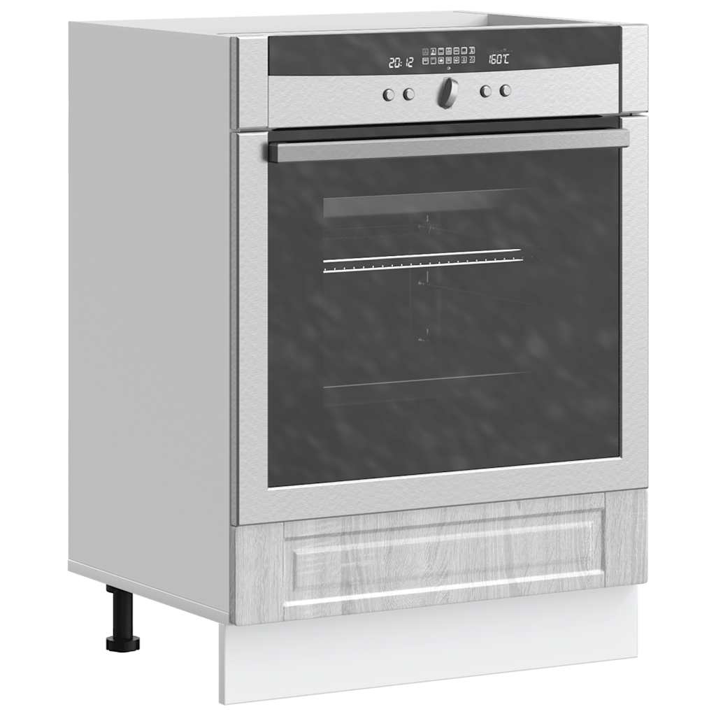 vidaXL Mueble de horno Porto gris sonoma madera reconstituida