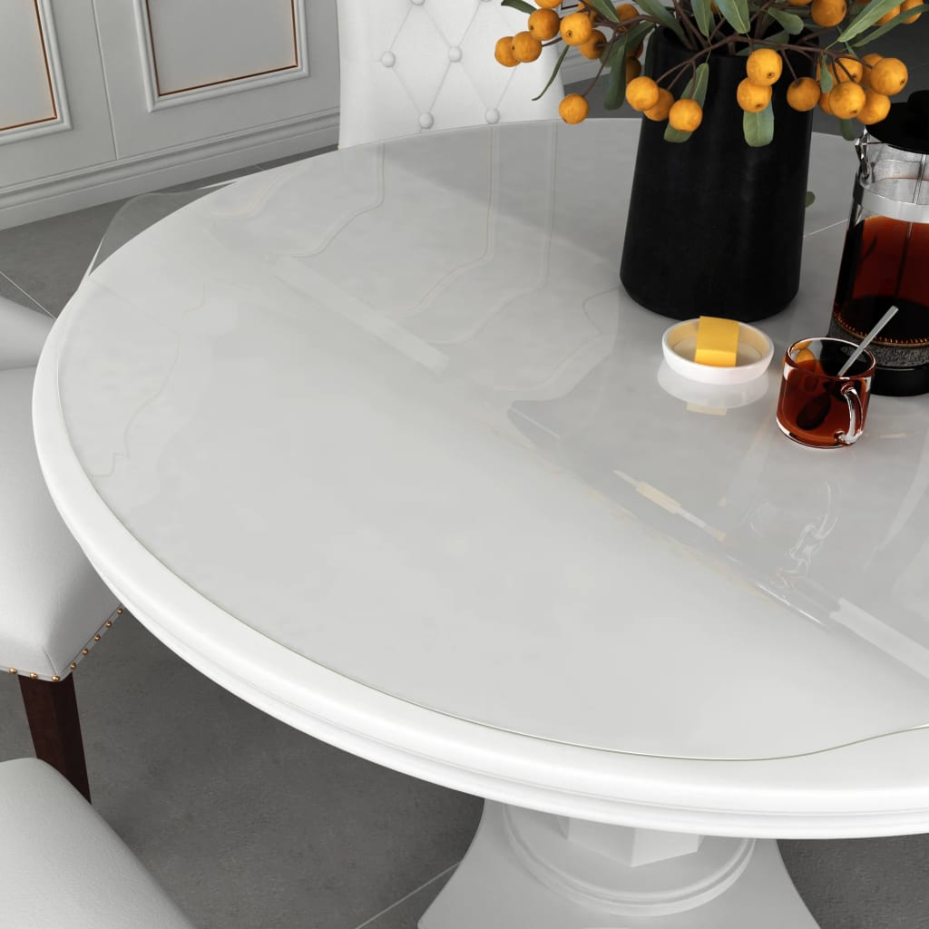 vidaXL Protector de mesa PVC transparente Ø 70 cm 1,6 mm