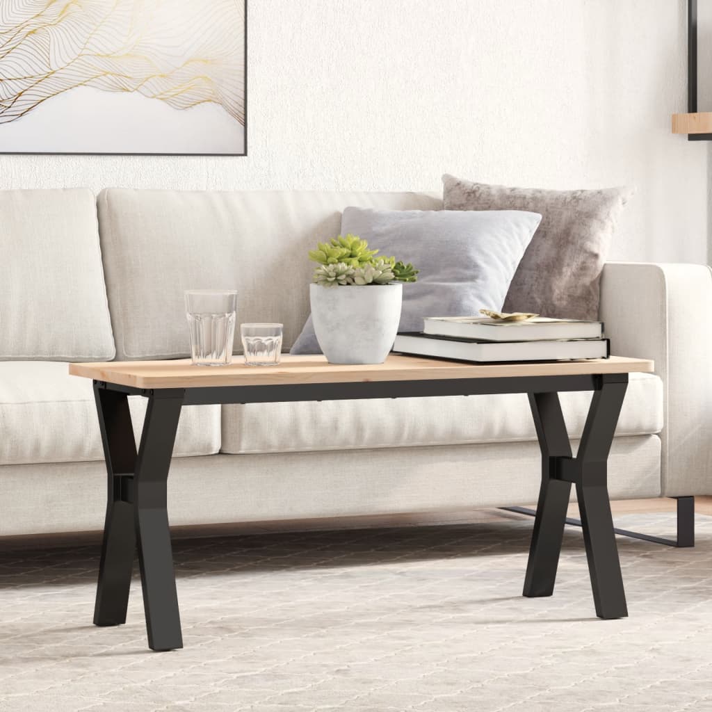 vidaXL Patas de mesa de centro estructura Y acero 90x30x43 cm