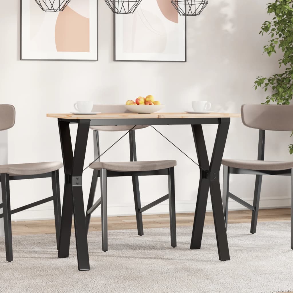 vidaXL Patas de mesa de comedor estructura Y acero 80x40x73 cm