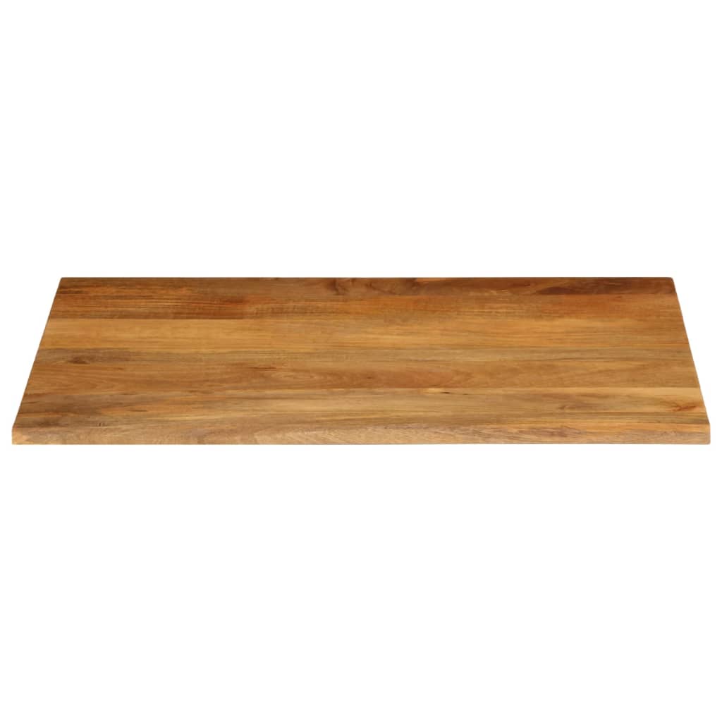 vidaXL Tablero de mesa borde natural madera maciza mango 90x80x2,5 cm - Image 3