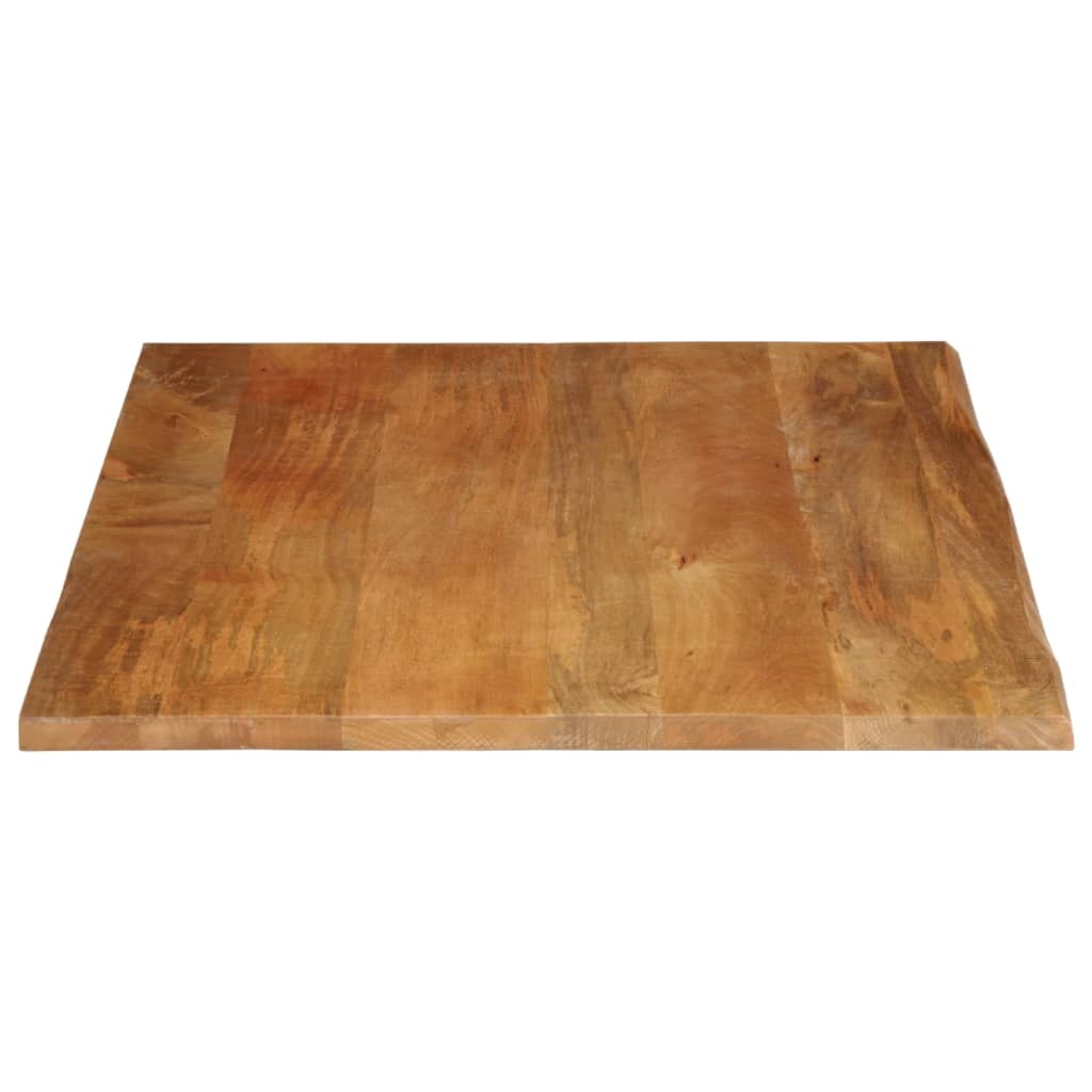 vidaXL Tablero de mesa borde natural madera maciza mango 90x80x2,5 cm - Image 4