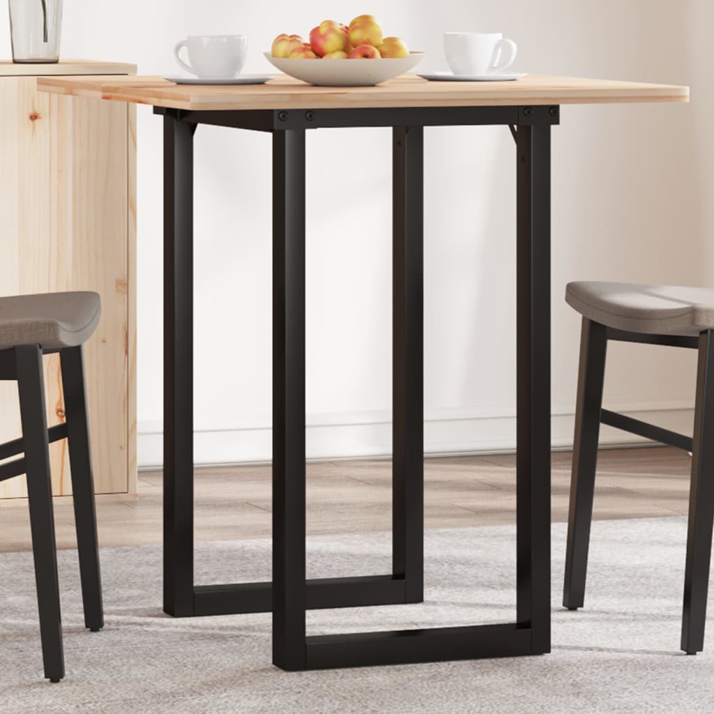 vidaXL Patas de mesa de comedor estructura O acero 50x40x73 cm - Image 3