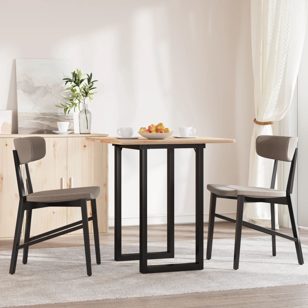 vidaXL Patas de mesa de comedor estructura O acero 50x40x73 cm