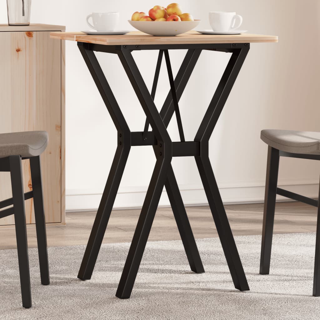 vidaXL Patas de mesa de comedor estructura Y acero 40x40x73 cm