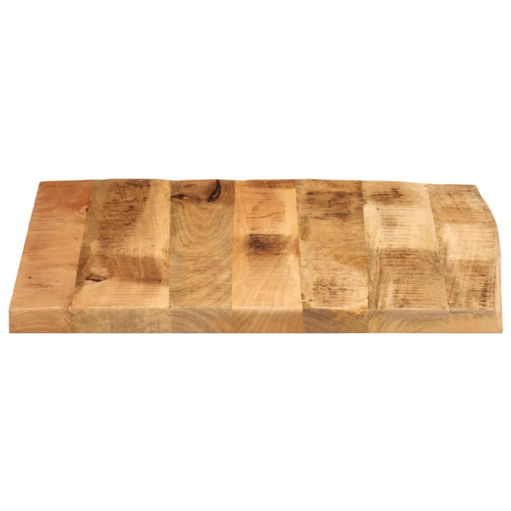 vidaXL Tablero de mesa borde natural madera maciza mango 40x40x2,5 cm - Image 4