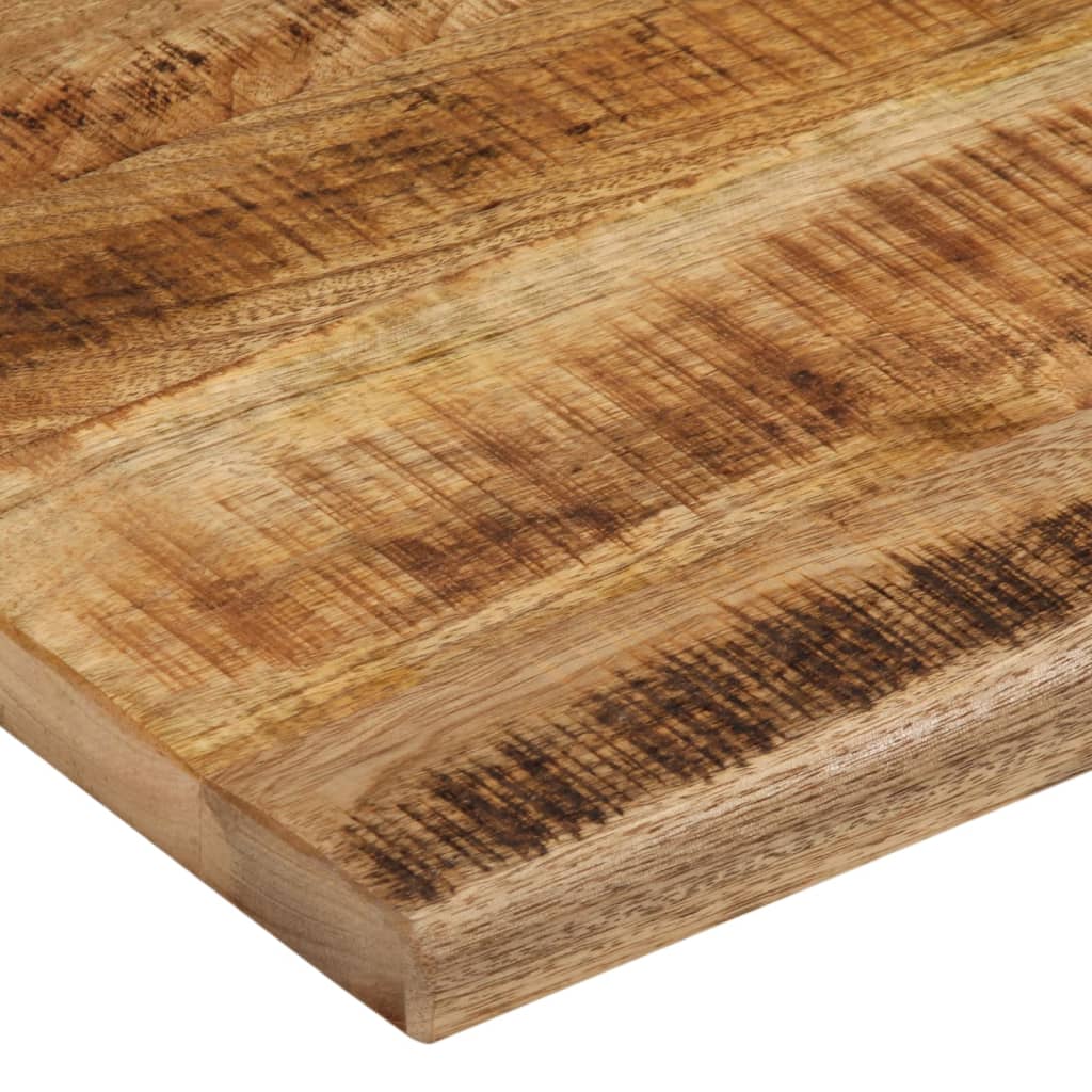 vidaXL Tablero de mesa borde natural madera maciza mango 90x80x2,5 cm - Image 6
