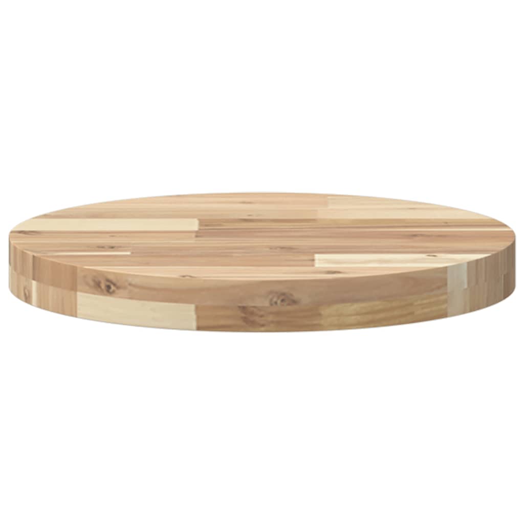 vidaXL Tablero de mesa redondo madera maciza de acacia Ø40x4 cm - Image 4