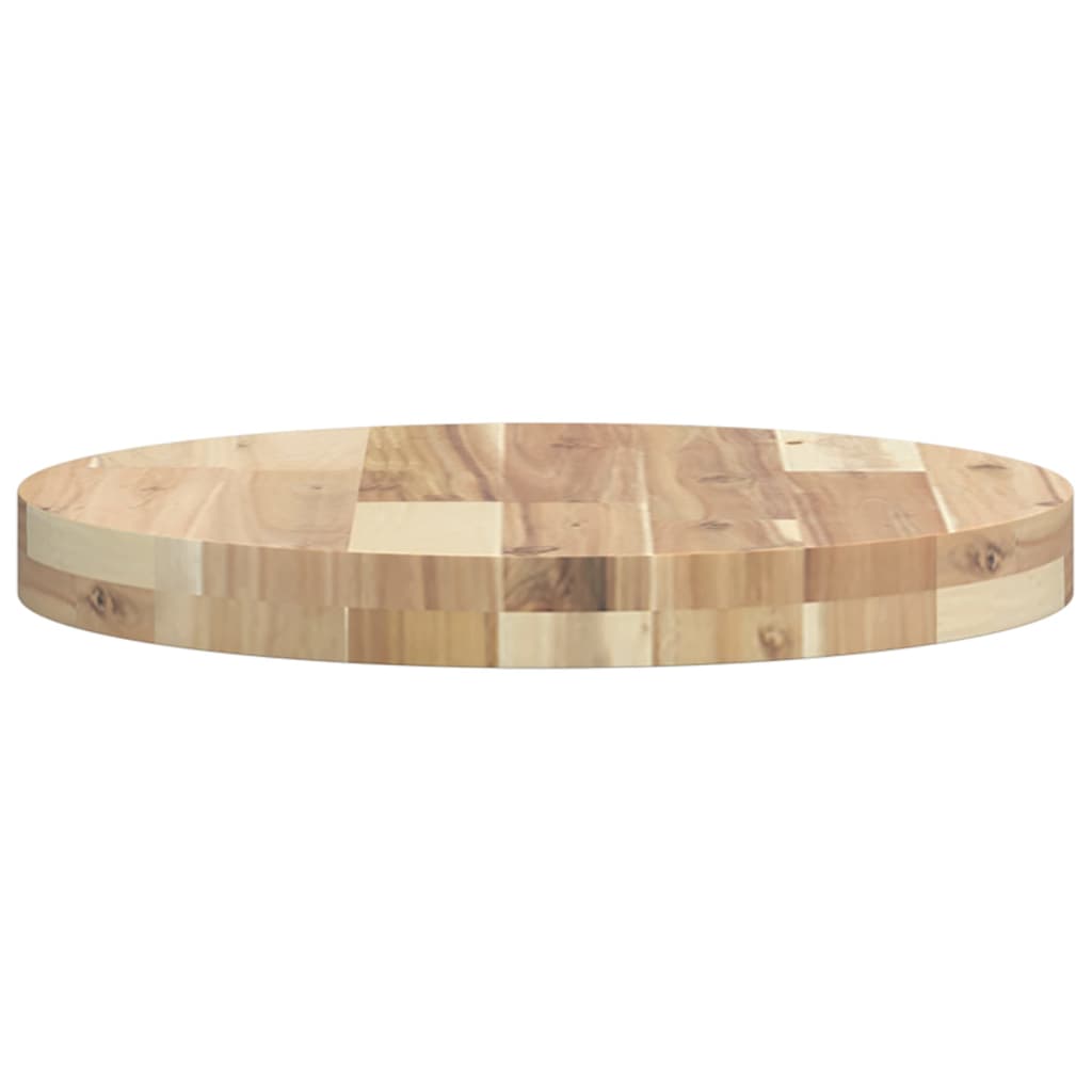 vidaXL Tablero de mesa redondo madera maciza de acacia Ø40x4 cm - Image 6