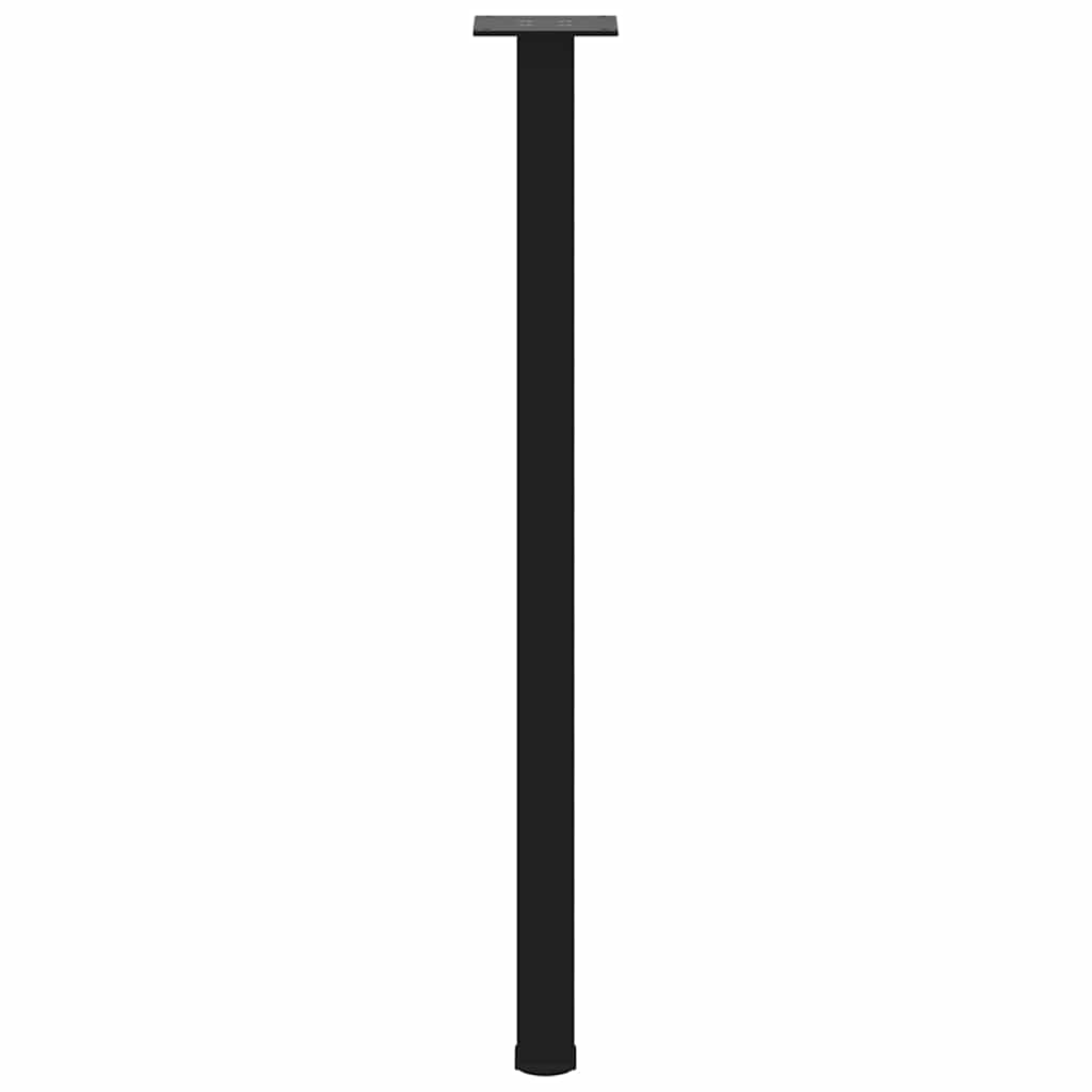 vidaXL Patas para consola (4 unidades), color negro, 72-74 cm, acero - Image 6