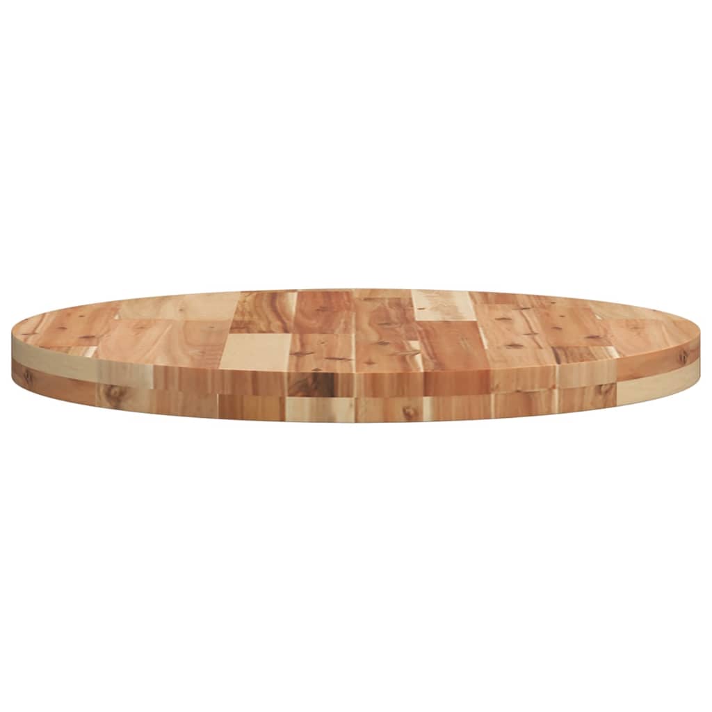 vidaXL Tablero de mesa redondo madera maciza de acacia Ø60x4 cm - Image 6